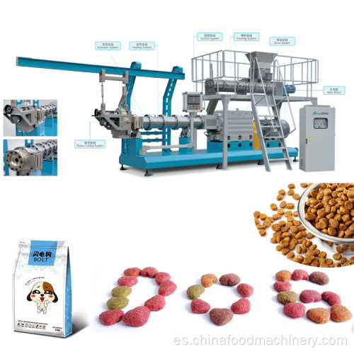 Máquina de fabricación de alimentos para mascotas industriales